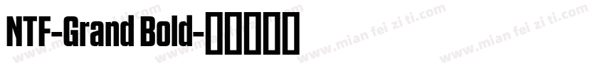 NTF-Grand Bold字体转换